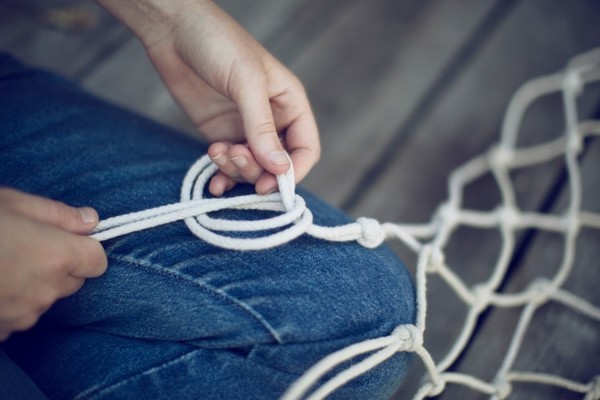 Making a hammock from rope clearance