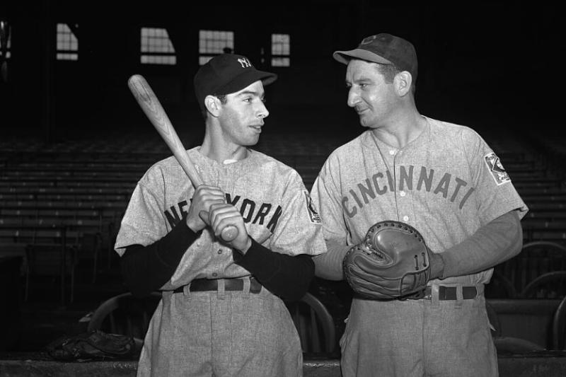 Joe DiMaggio and Ernie Lombardi