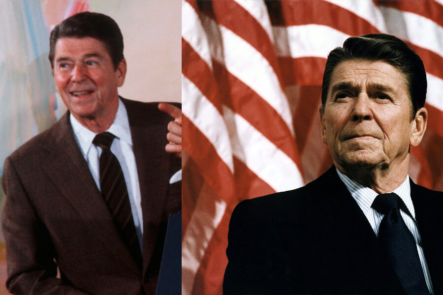 ronald reagan before and after