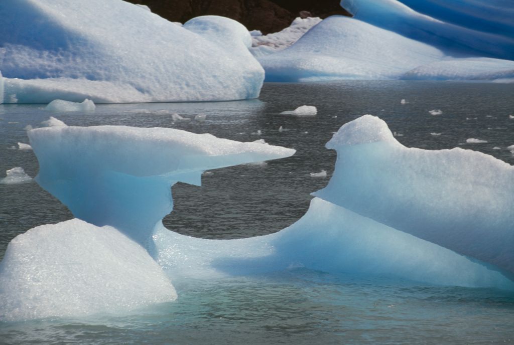 the fishermen got closer to the glacier