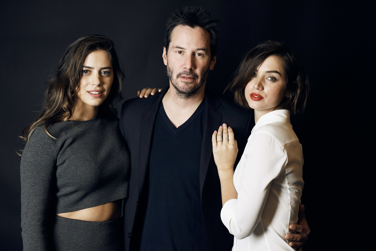 Keanu Reeves with Lorenza Izzo and Ana de Armas from 