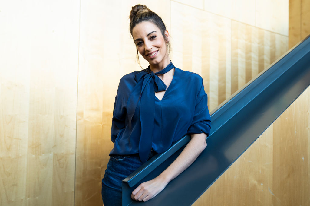 Almudena Cid Session Now On Stairs 