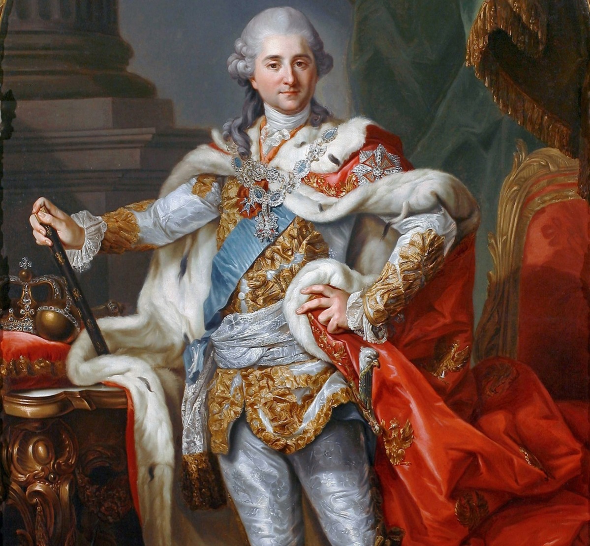 Stanislaw II August Poniatowski 1732 - 1798. King and Grand Duke of the Polish-Lithuanian Commonwealth (1764-95) painted by Marcello Bacciarelli