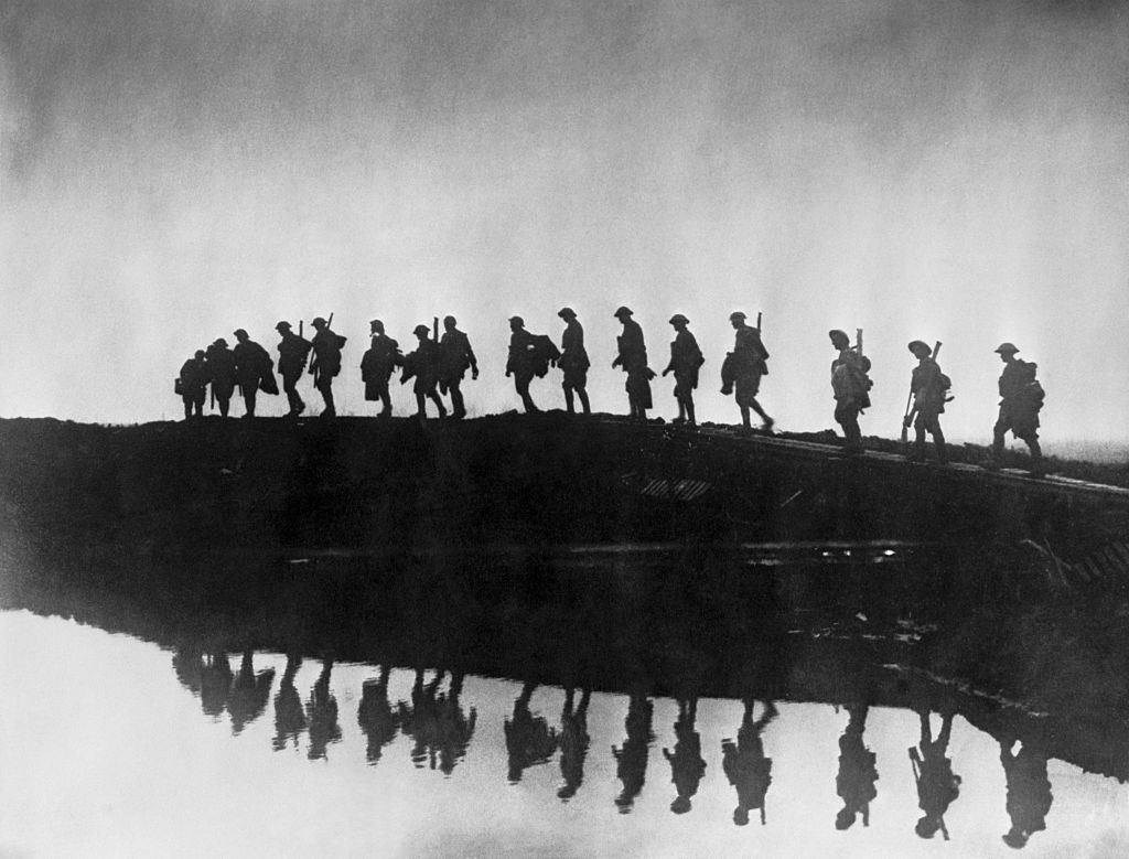 Supporting troops of 1st Australian Division near Hooge in Ypres Sector 