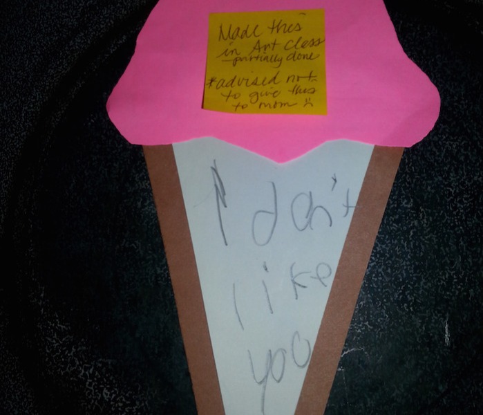 I dont like you mothers day ice cream