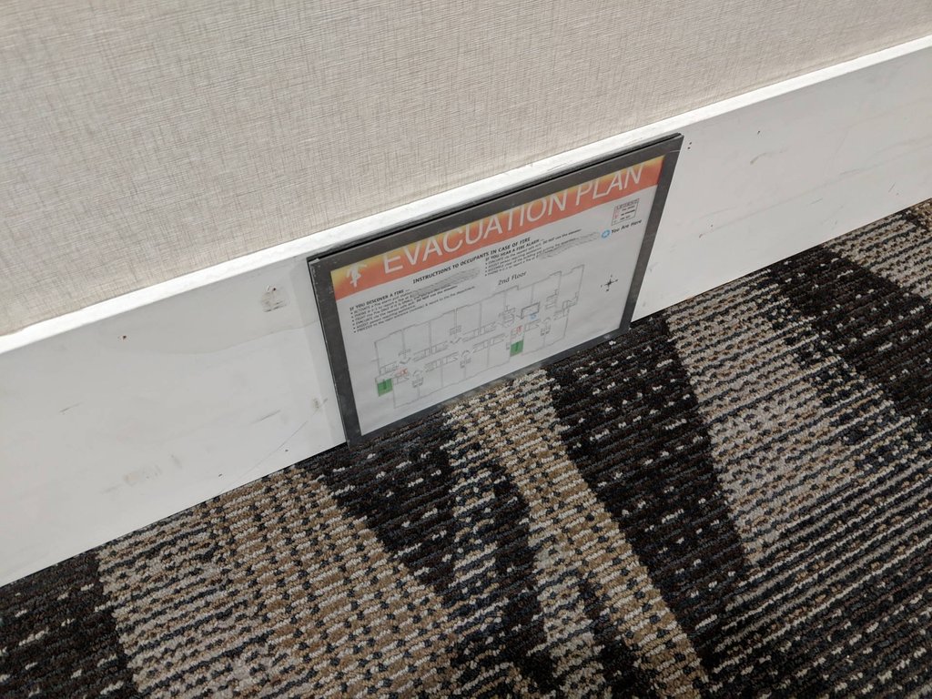 fire evacuation plan hotel floor