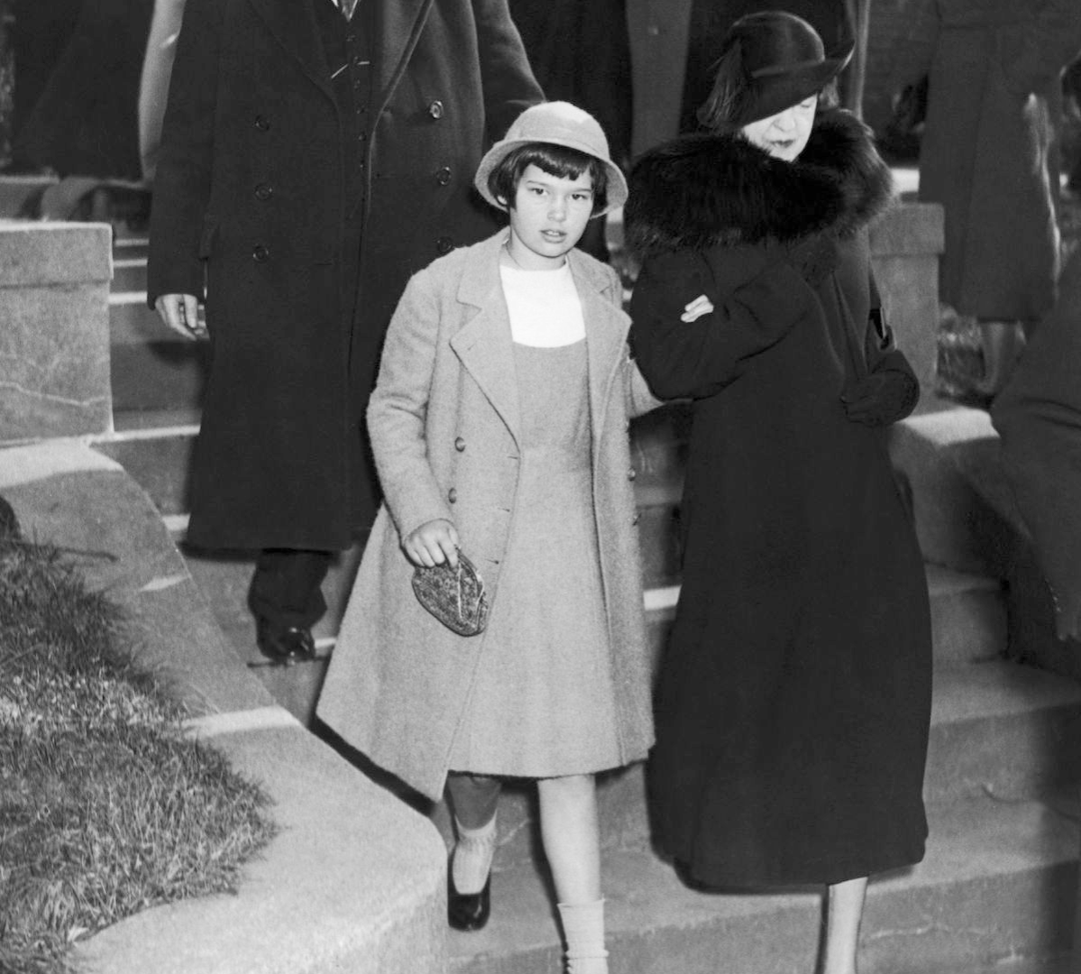 Gloria Vanderbilt In Long Island With Her Aunt, Gertrude Vanderbilt-Whitney, Who Had Custody Of The Young Heiress, On December 2, 1934.  