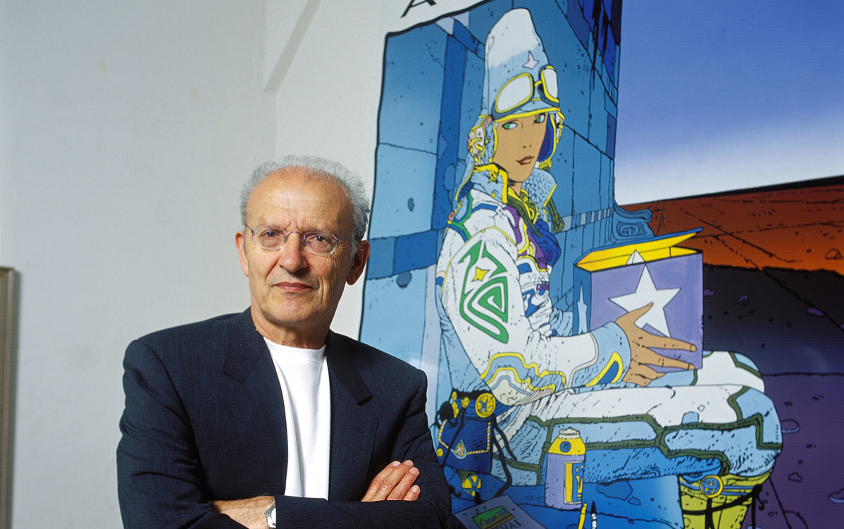 Close up Moebius, comics author in France circa 1999