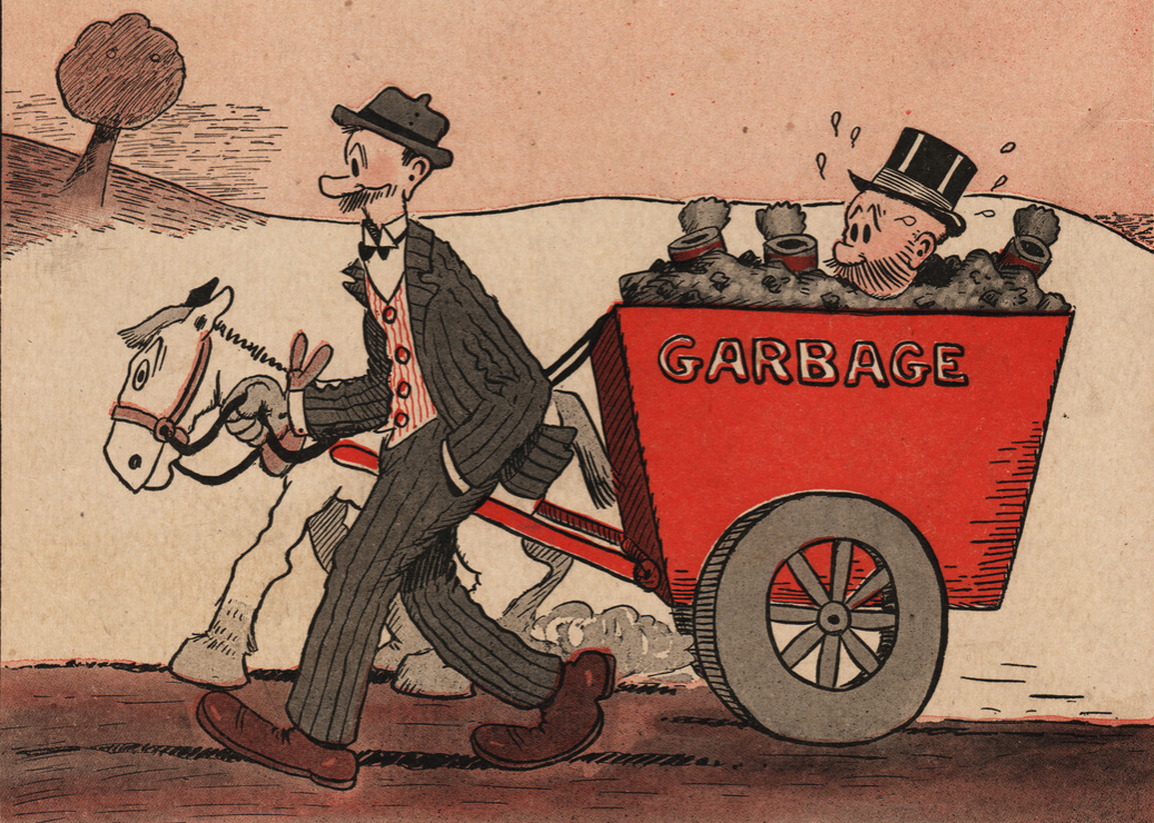 Mutt and Jeff the comic book characters appear on the back cover of this comic book, c.1923