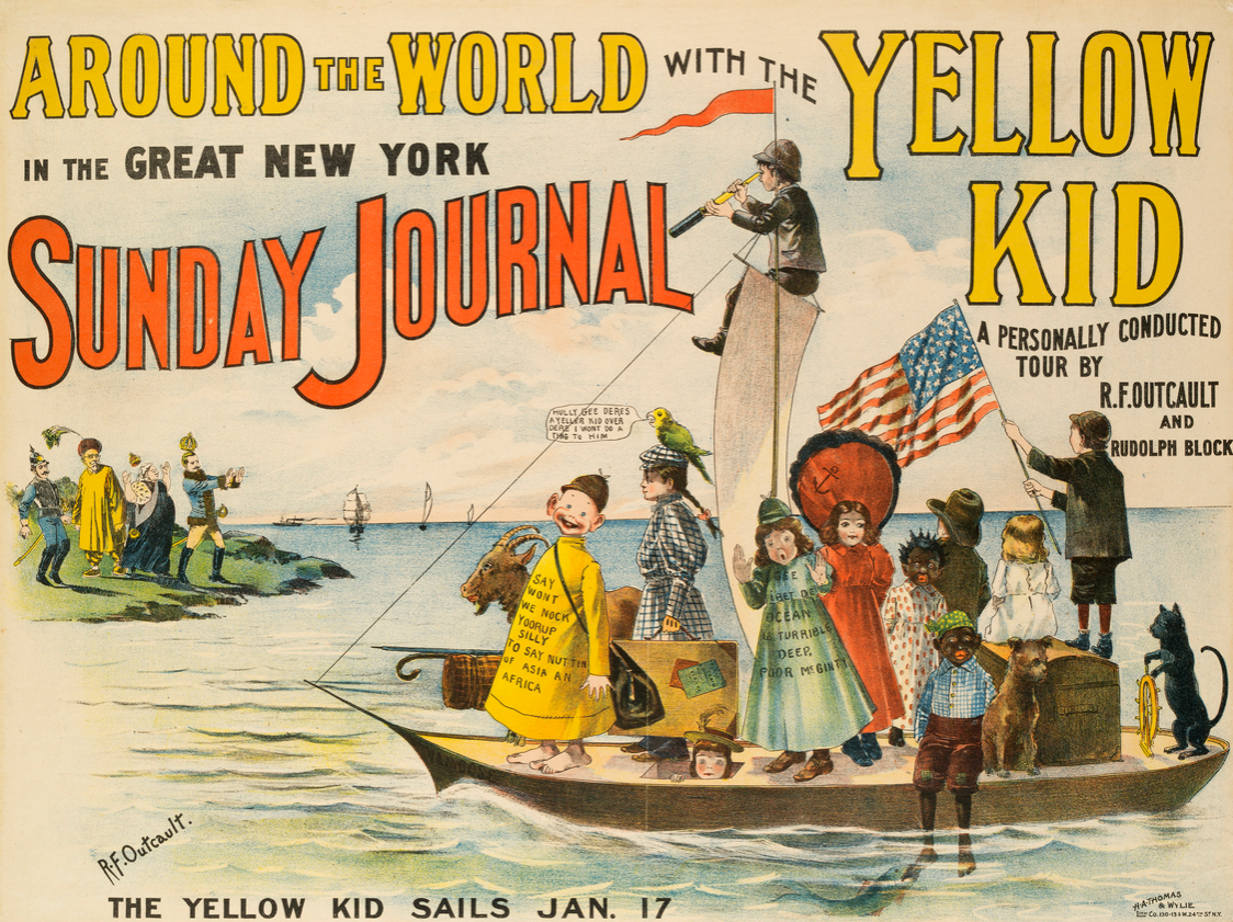 Advertising poster for The Great Sunday Journal, January 17, 1897.