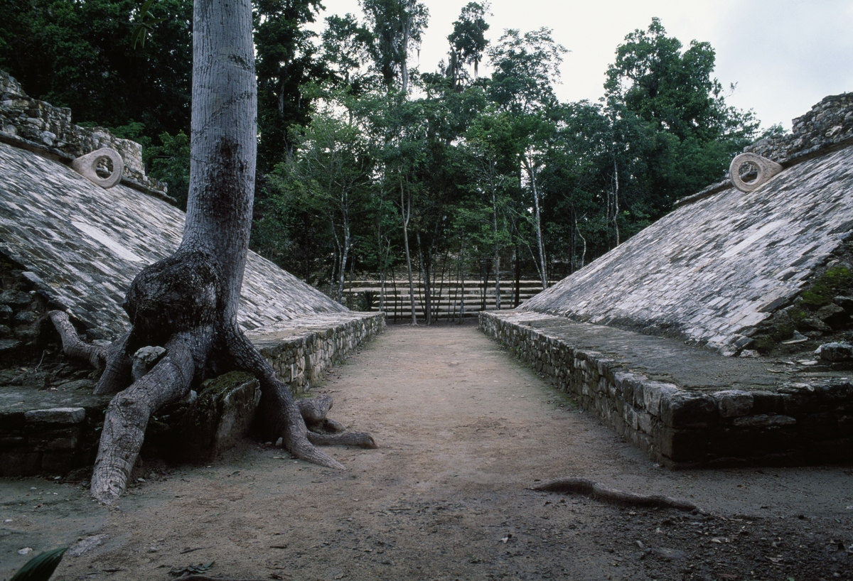 ourt for Juego de Pelota (Mesoamerican ballgame), Coba Group or Group B, Coba, Quintana Roo, Mexico.