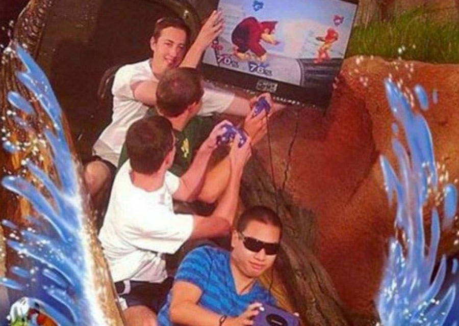 playing super smash bros on splash mountain playing super smash bros on splash mountain