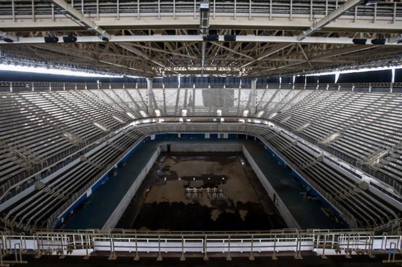 rio olympic pool abandoned stadium