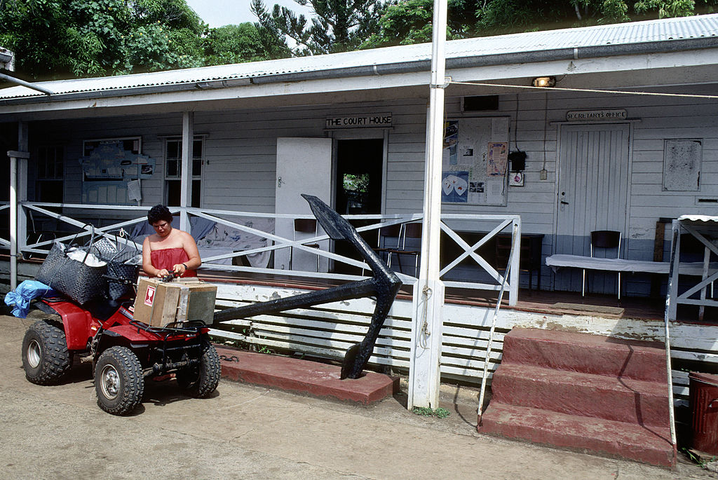 Pitcairn Island,village, Court House 