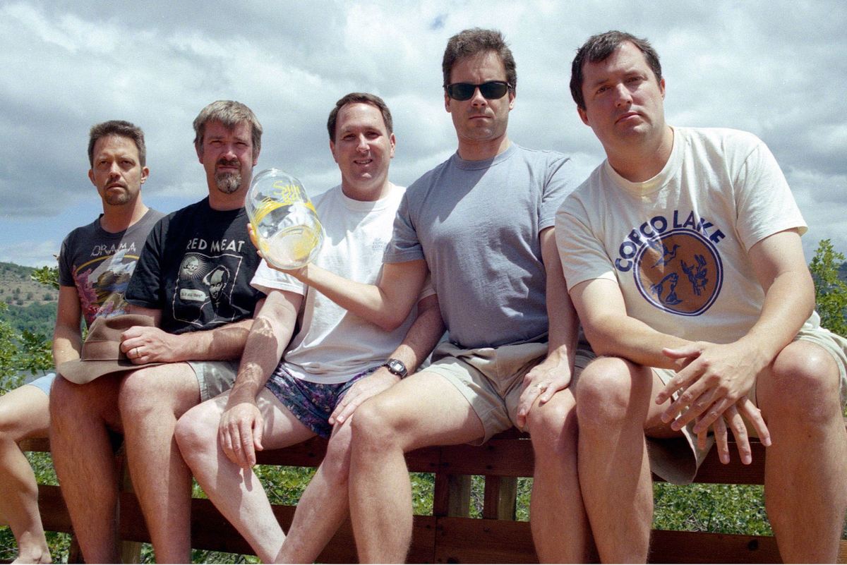 The friends' fifth photo in 2002