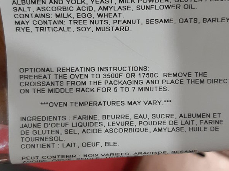 costco heating instructions