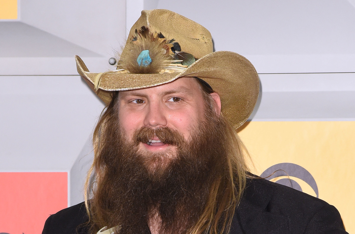 Singer-songwriter Chris Stapleton, winner of the Male Vocalist of the Year, New Male Vocalist of the Year, and Album of the Year awards, poses in the press room during the 51st Academy of Country Music Awards at MGM Grand Garden Arena on April 3, 2016 in Las Vegas, Nevada.