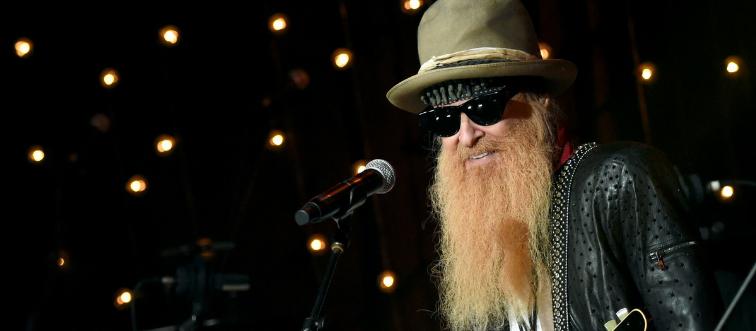 a photo of billy gibbons performing