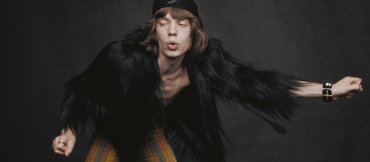 Singer Mick Jagger poses for a portrait in 1968 in London, England.