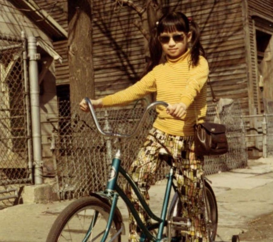 kid on bike