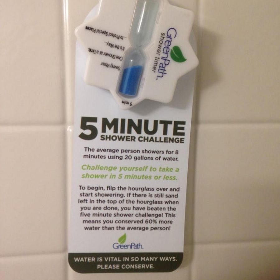 5 minute shower challenge