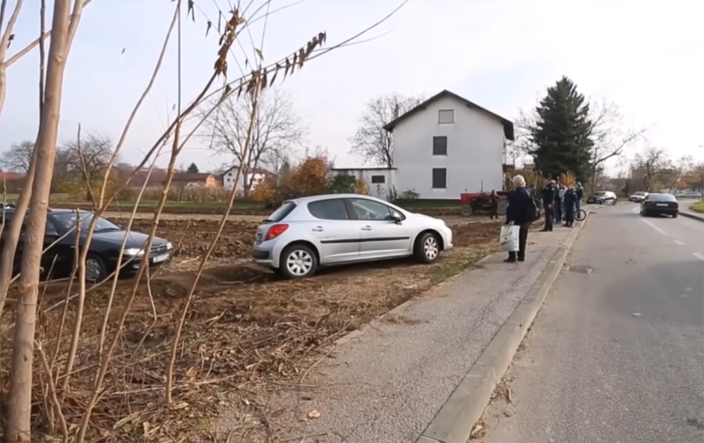 Cars stuck in the soil 