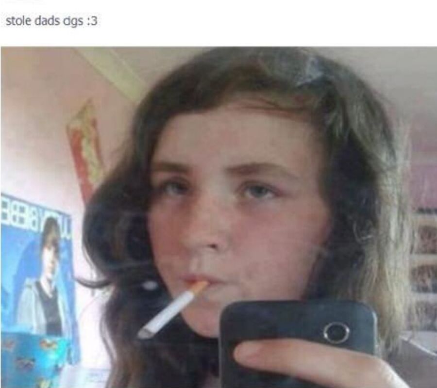 kid wiht cig