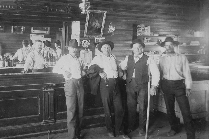Wild West saloon - 1147826277 Wild West Saloon Great Signage Ca 1890S - Great Saloon Photograph Of Unknown Western Town.