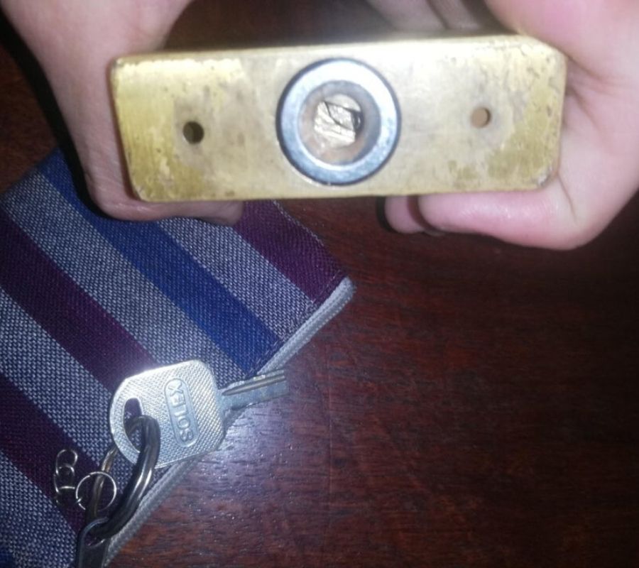 someone broke their keys in a lock