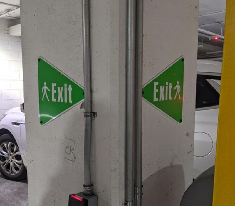 exit through the pole