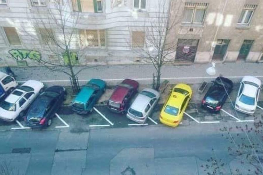 cars parked
