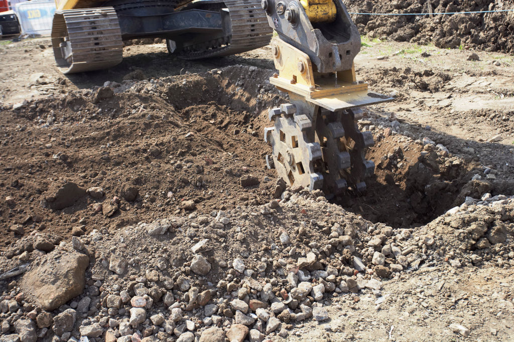 Preparing ground works