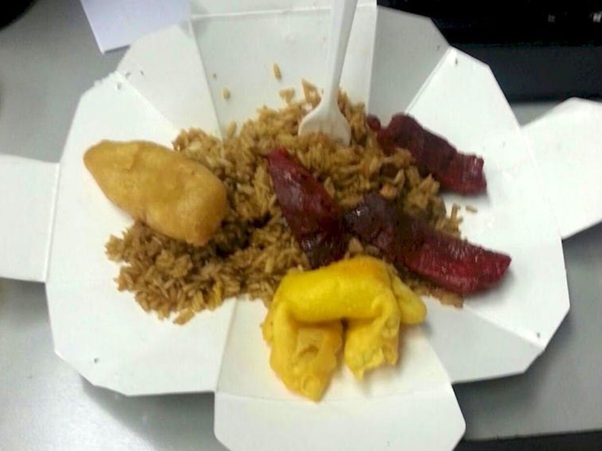 chinese take out plate different