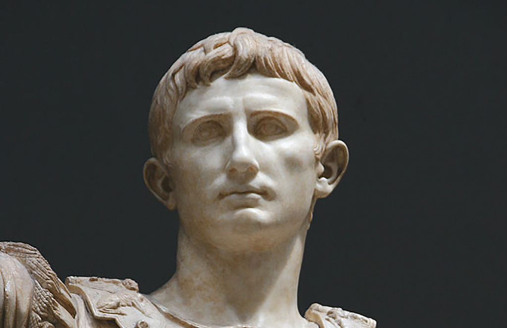 Marble statue of Augustus n the Vatican 