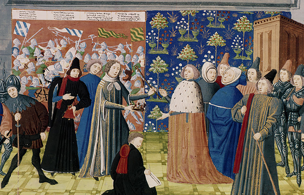 King Richard II surrendering the crown to Henry IV 