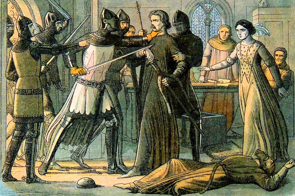 Knight seizing a lord 