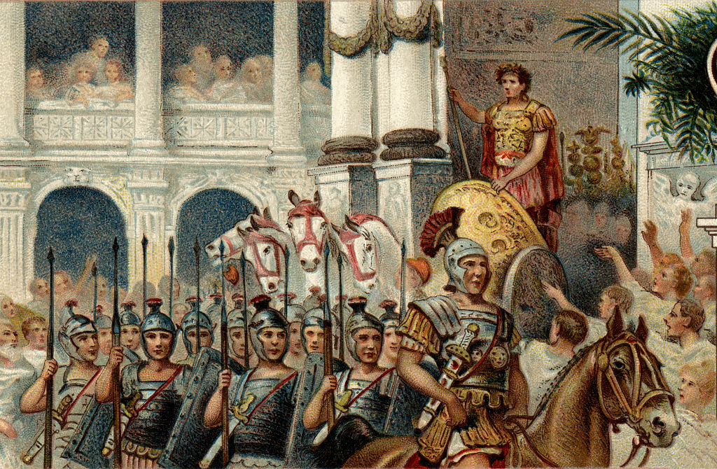Augustus and an army