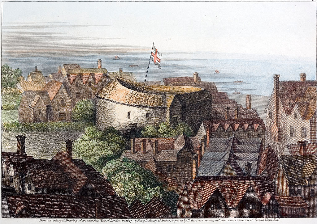 The Globe Theatre, London as pictured by Wenceslas Hollar 1647
