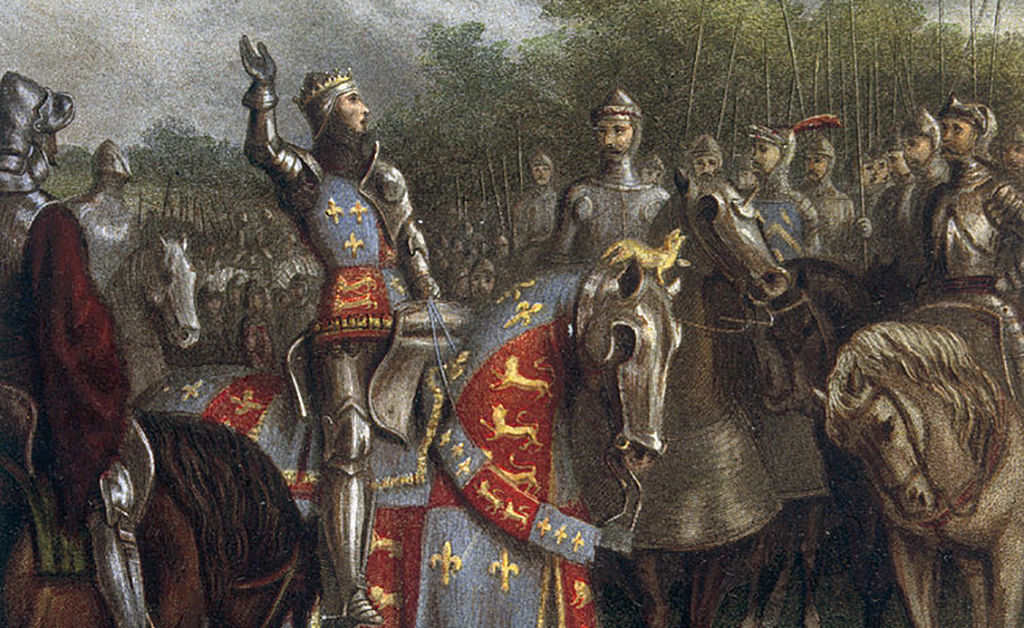 Henry V giving a command 