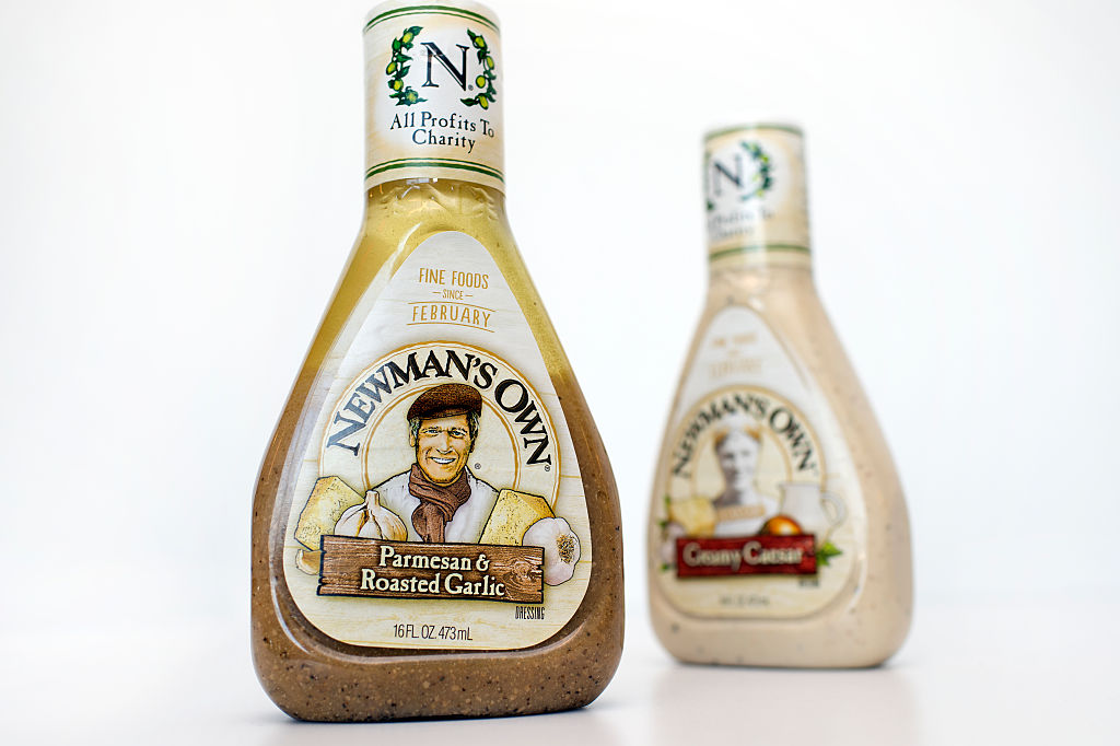 Bottles of Newman's Own dressing 