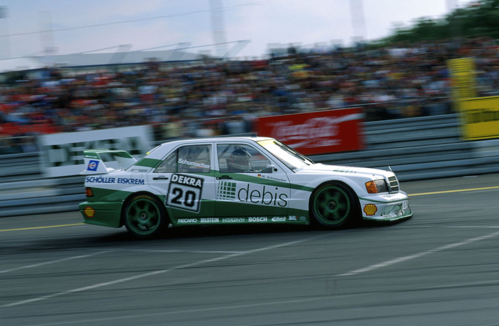 Mercedes on race track 