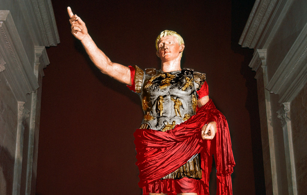 Colored statue of Augustus 