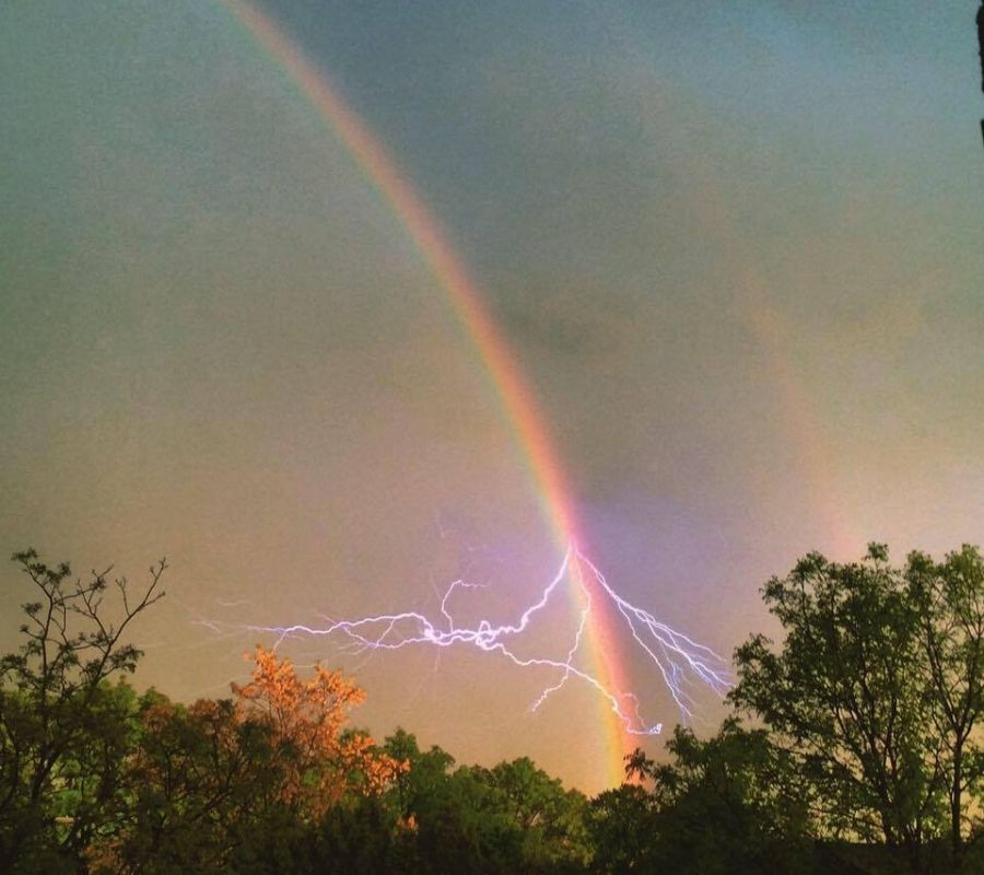 rainbow  rainbow lightening