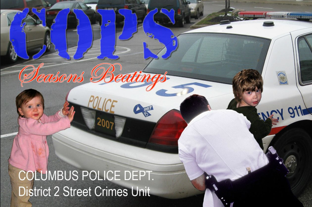 cops man sets up christmas card like tv show cops