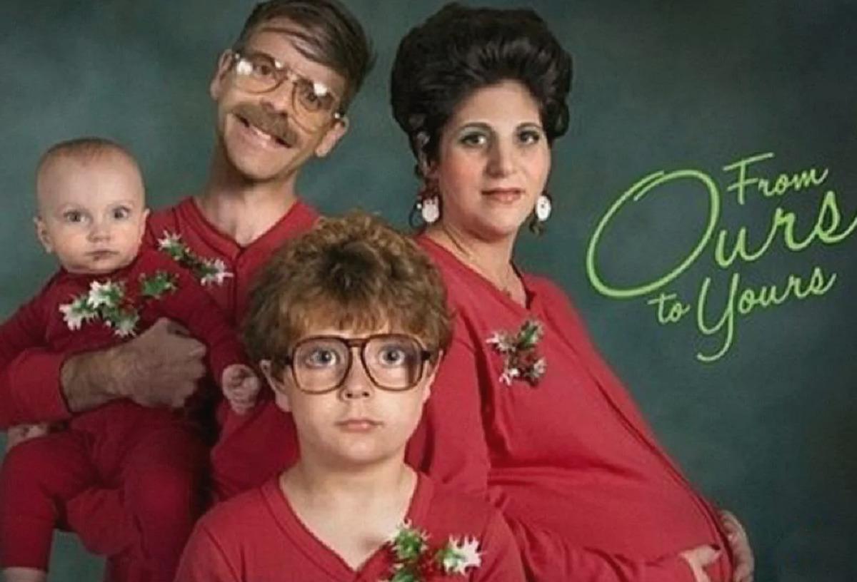 from our family just all around awkward photo that reads
