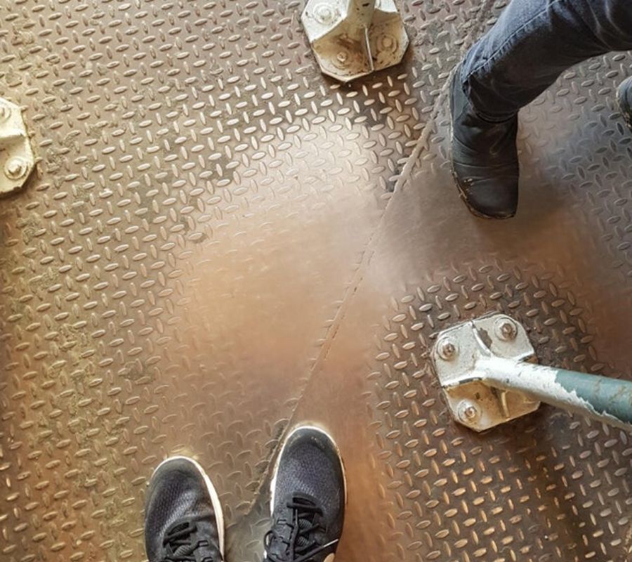 worn down path to the Eiffel tower