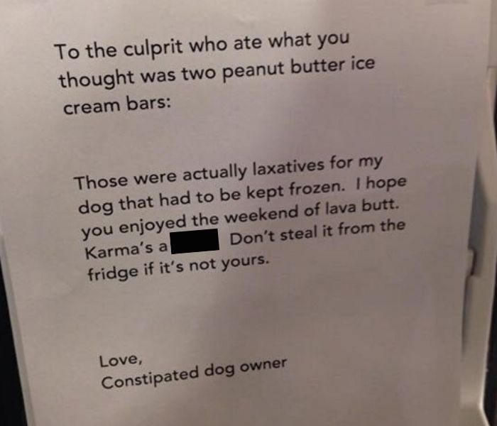 peanut butter ice cream laxative cups