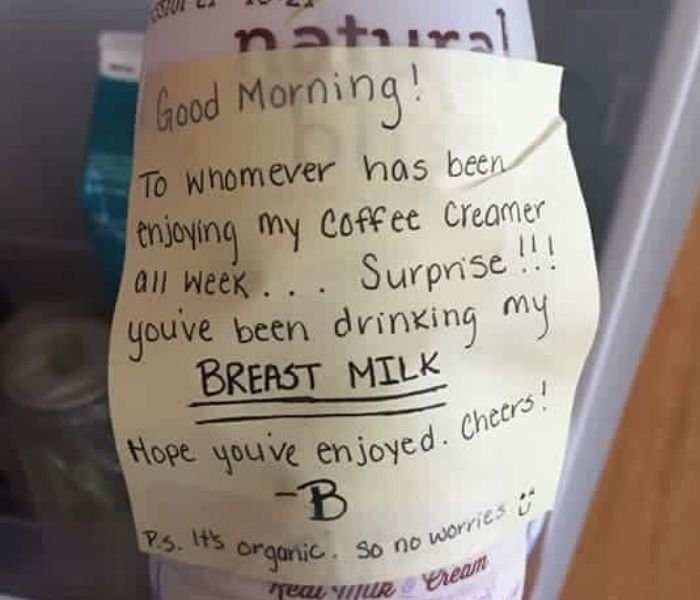 coffee creamer that's breast milk