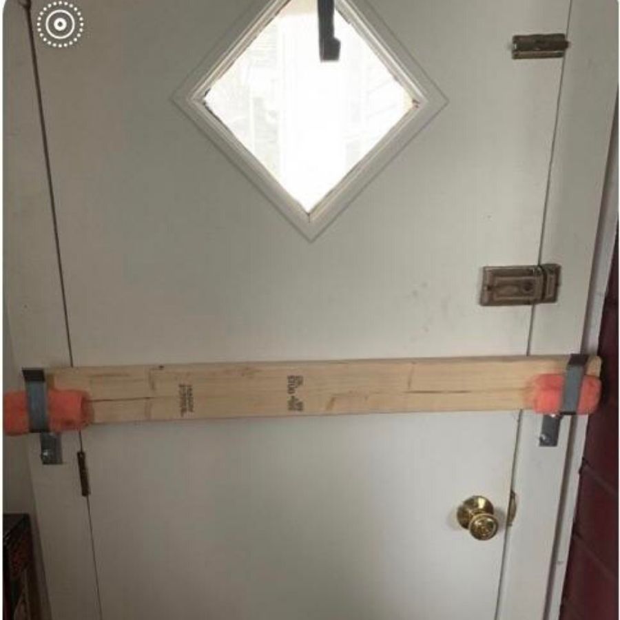 added security added security on a door