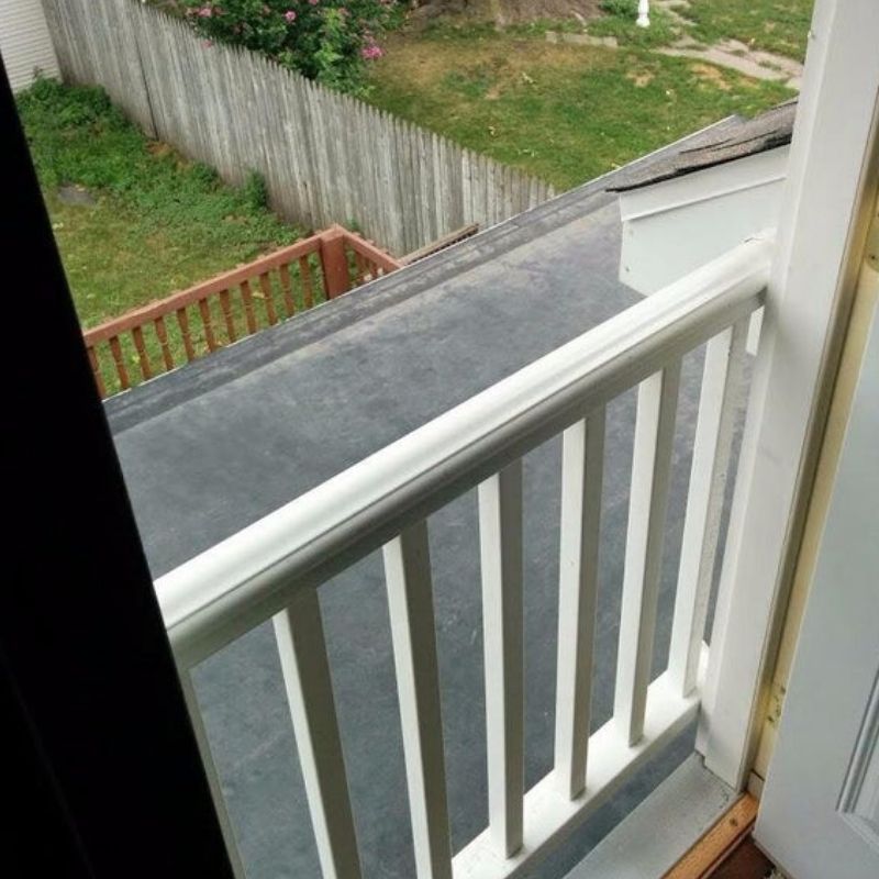 porch rail porch rail that blocks the porch